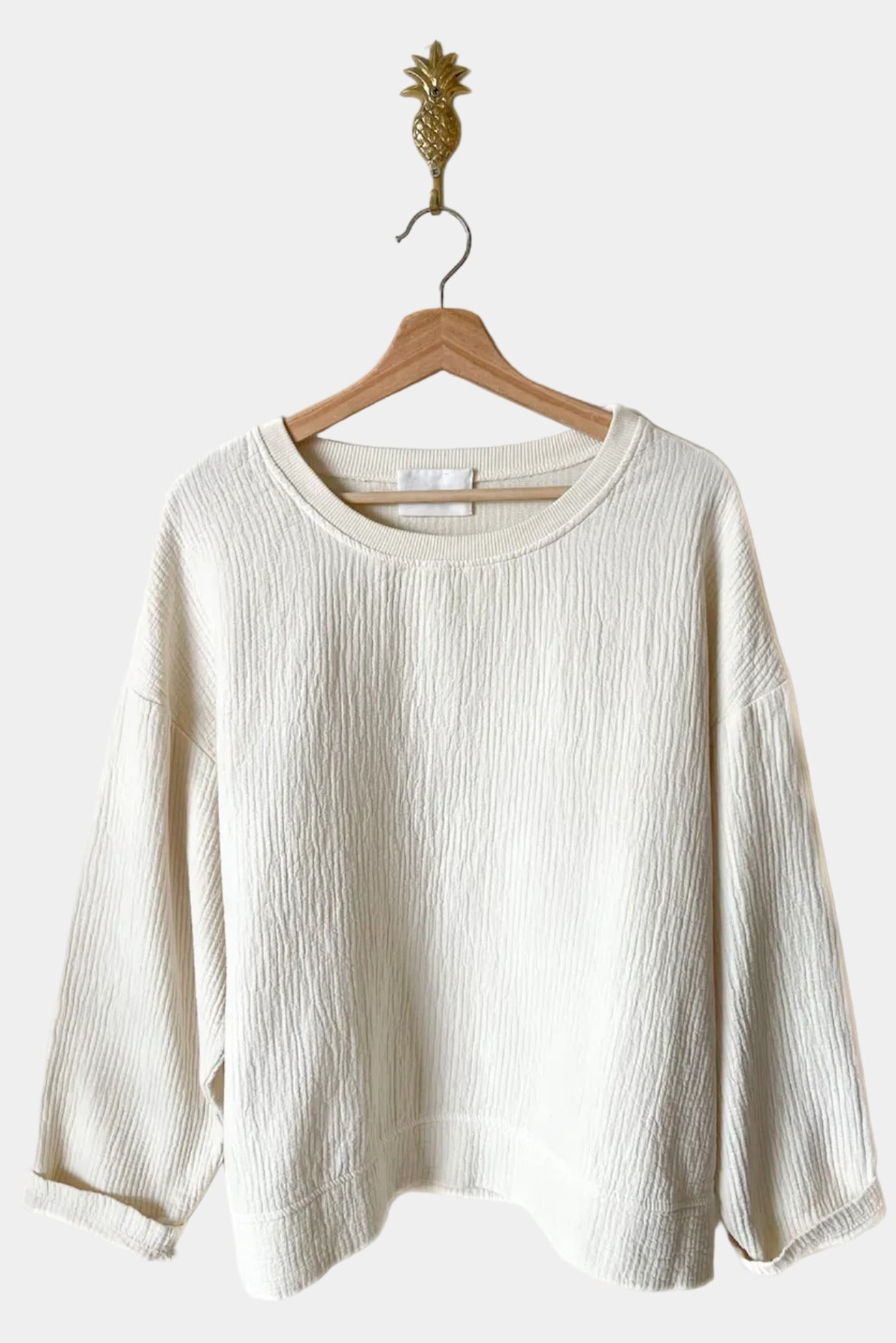 Sudadera niebla Cruda
